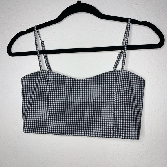 Brandy Melville Tops - 3/$20🔥Checkered brandy melville bando crop top